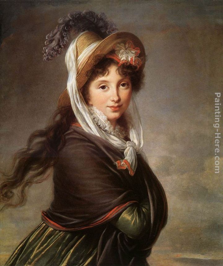 Elisabeth Louise Vigee-Le Brun Portrait of a Young Woman